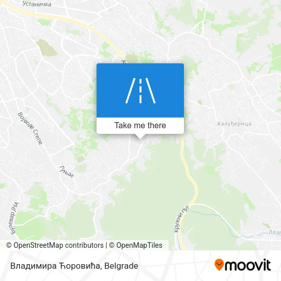 Владимира Ћоровића map