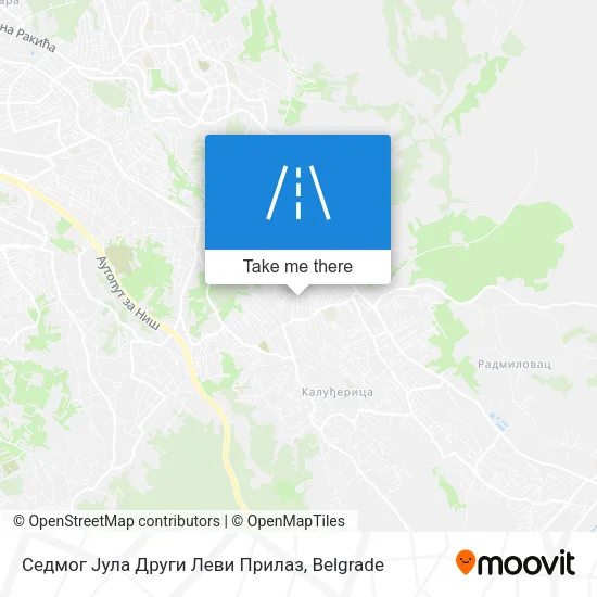 Седмог Јула Други Леви Прилаз map