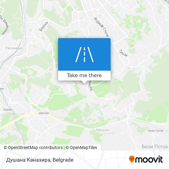 Душана Каназира map