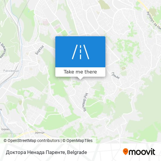 Доктора Ненада Паренте map