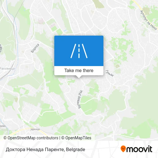 Доктора Ненада Паренте map