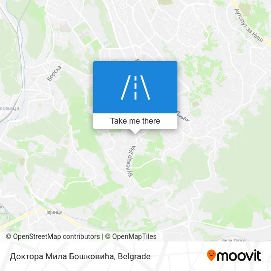 Доктора Мила Бошковића map
