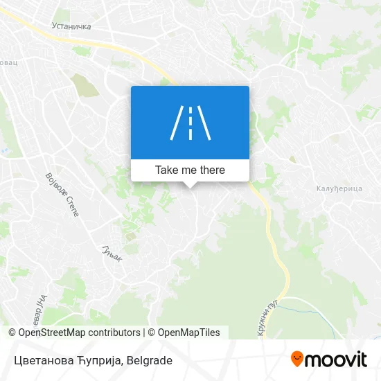 Цветанова Ћуприја map
