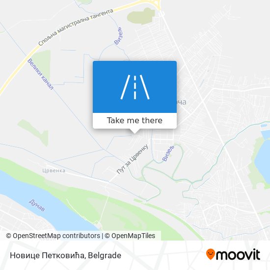 Новице Петковића map