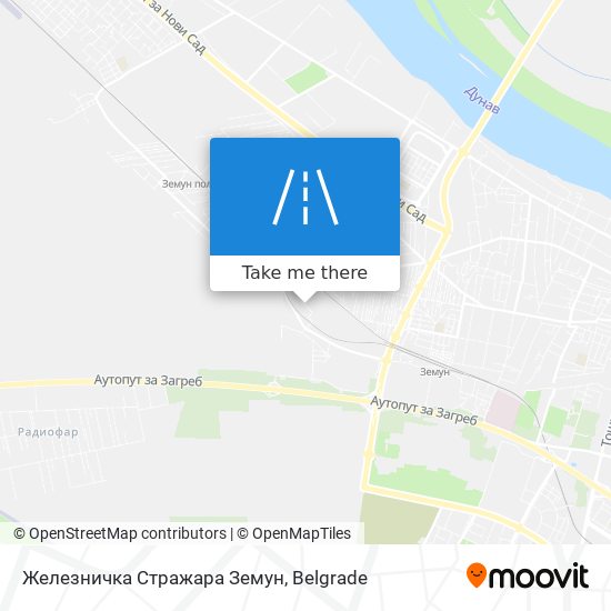 Железничка Стражара Земун map