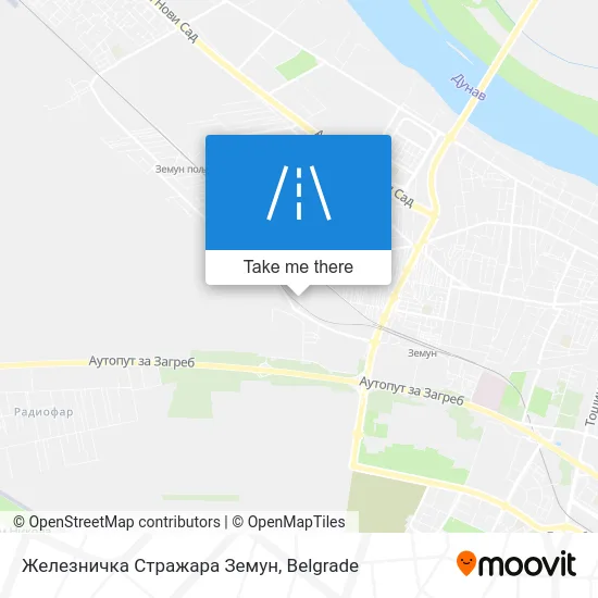Железничка Стражара Земун map
