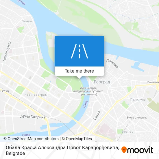 Обала Краља Александра Првог Карађорђевића map