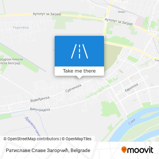 Ратиславе Славе Загорчић map