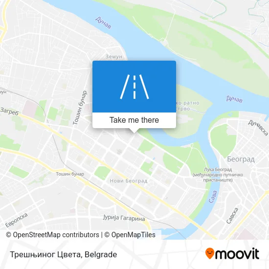 Трешњиног Цвета map