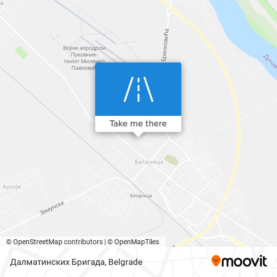 Далматинских Бригада map