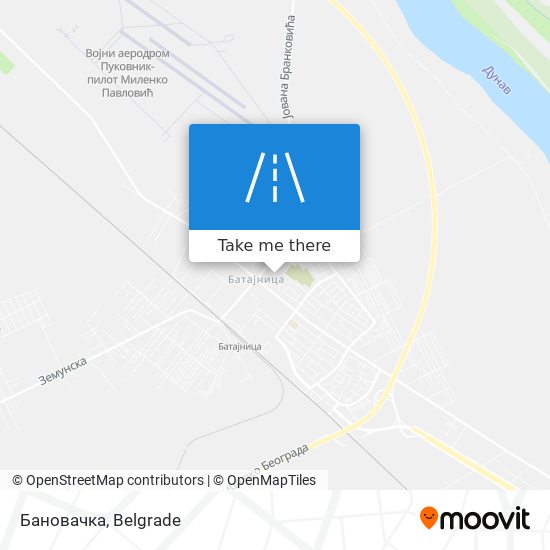 Бановачка map