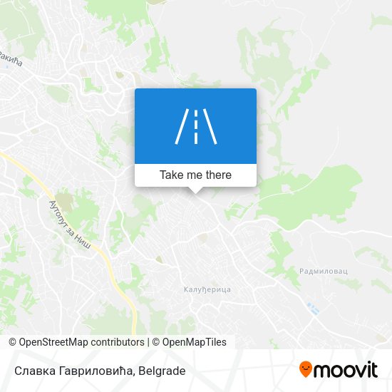 Славка Гавриловића map