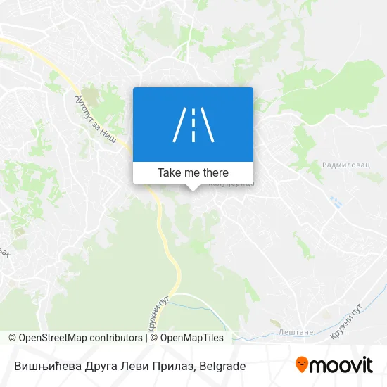 Вишњићева Друга Леви Прилаз map
