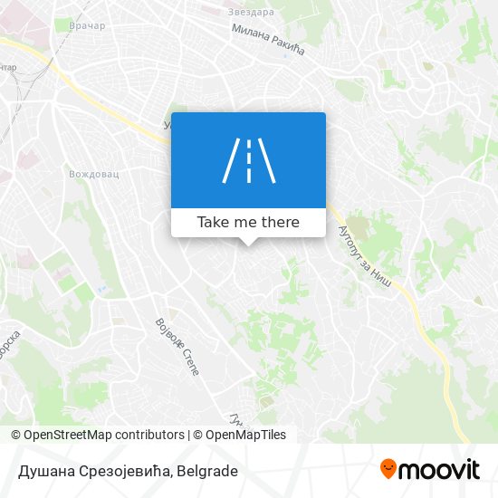 Душана Срезојевића map