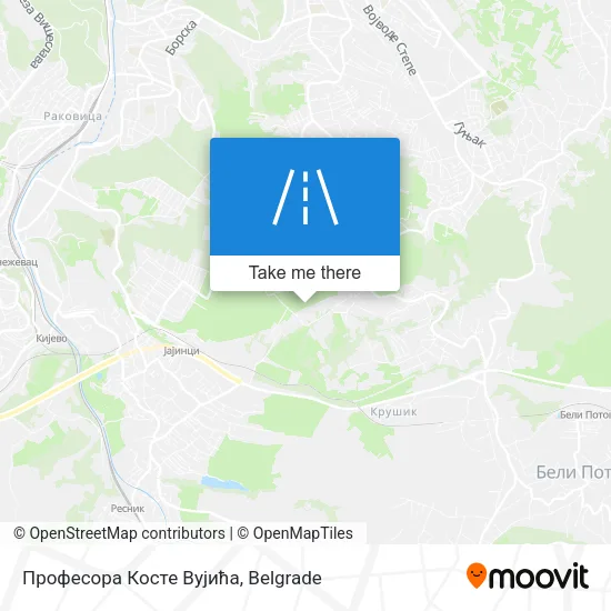 Професора Косте Вујића map
