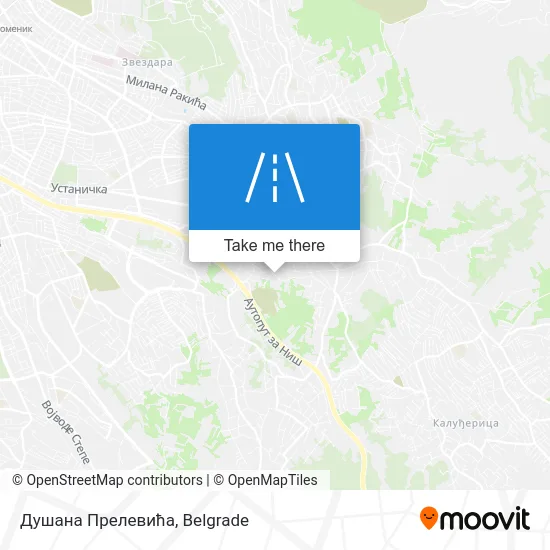 Душана Прелевића map