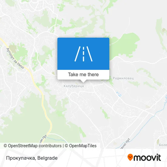 Прокупачка map