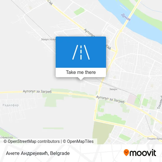 Анете Андрејевић map