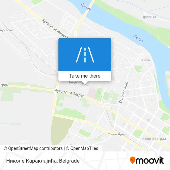 Николе Караклајића map