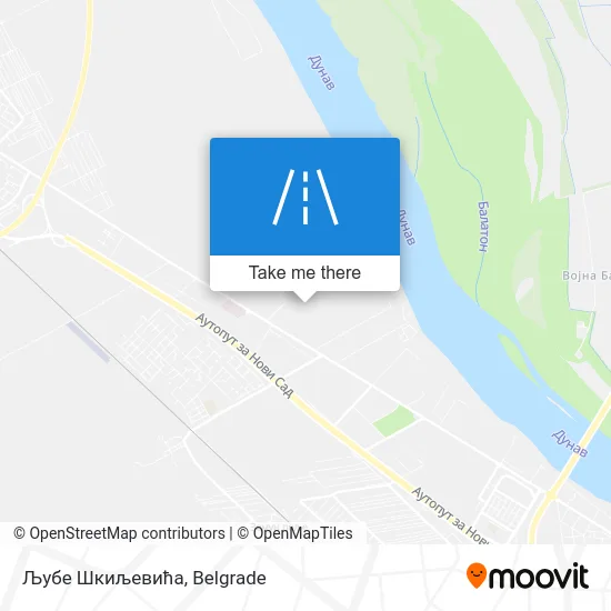 Љубе Шкиљевића map