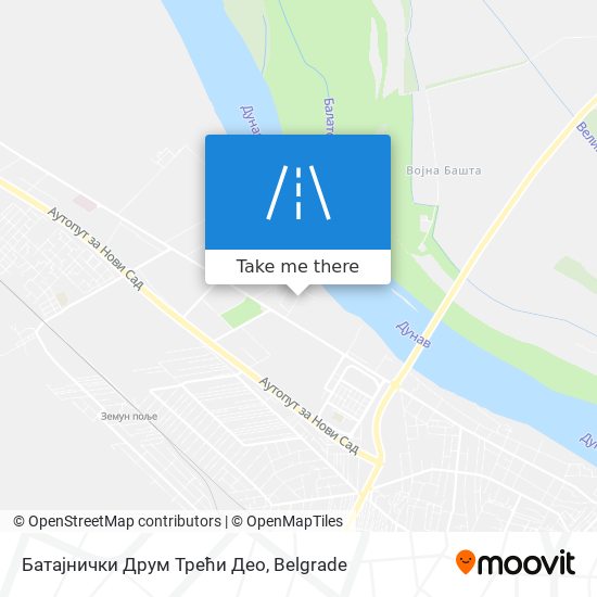 Батајнички Друм Трећи Део map