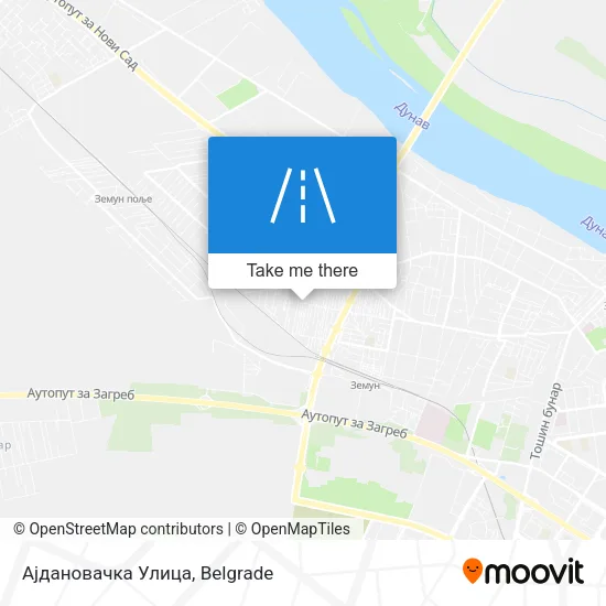 Ајдановачка Улица map