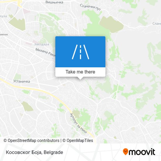 Косовског Боја map