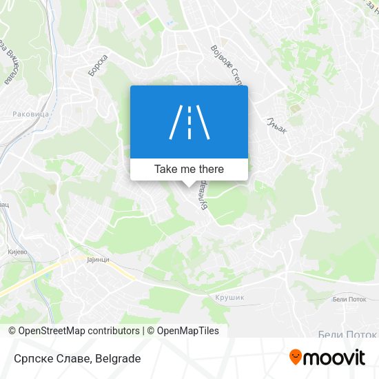 Српске Славе map