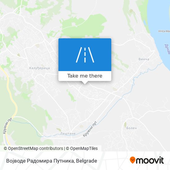 Војводе Радомира Путника map