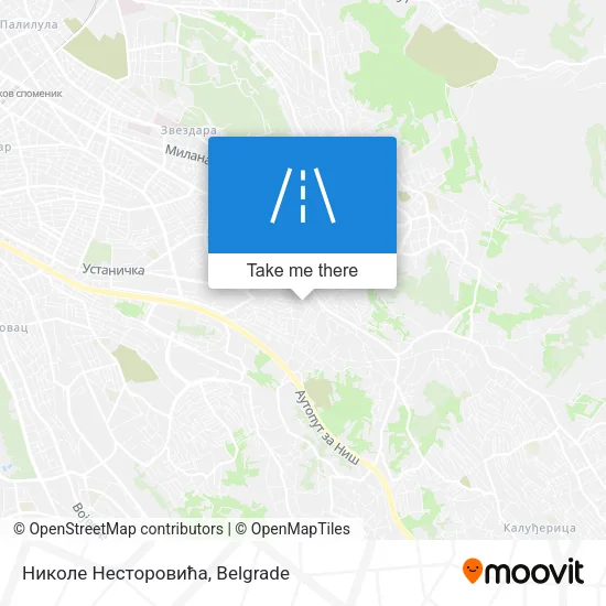 Николе Несторовића map