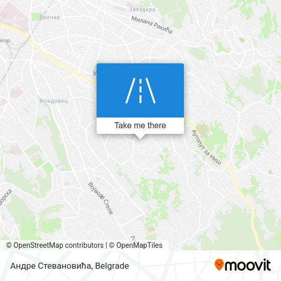 Андре Стевановића map
