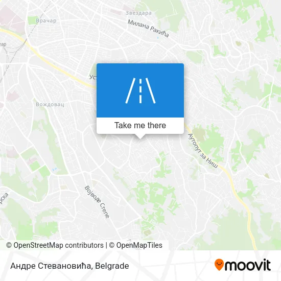 Андре Стевановића map