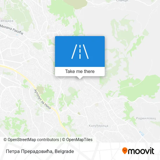 Петра Прерадовића map