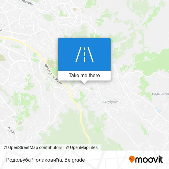 Родољуба Чолаковића map