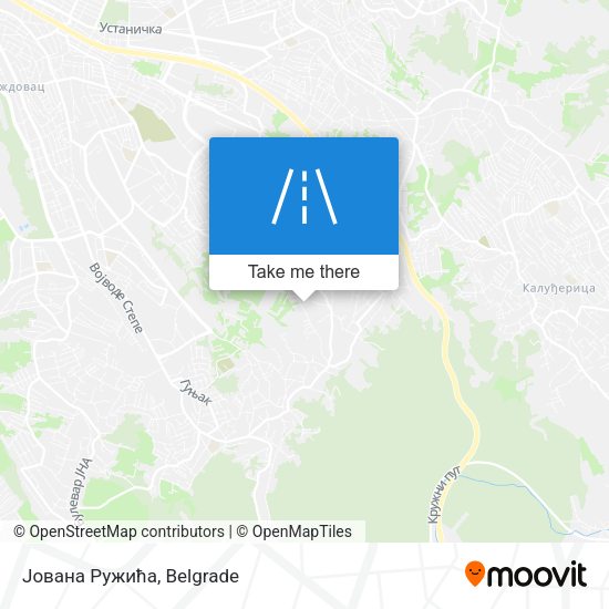 Јована Ружића map