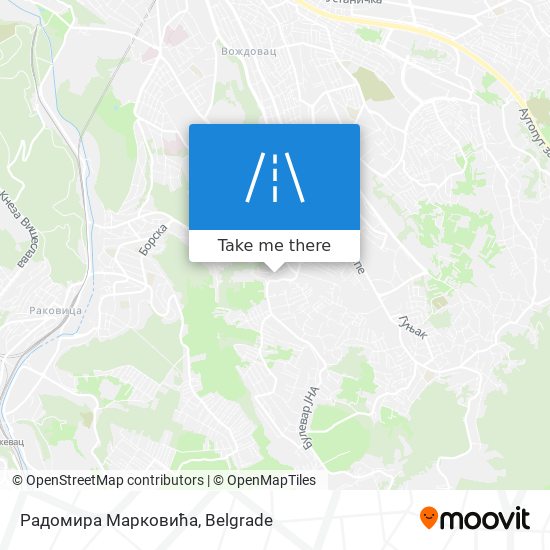 Радомира Марковића map