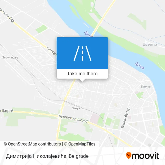 Димитрија Николајевића map