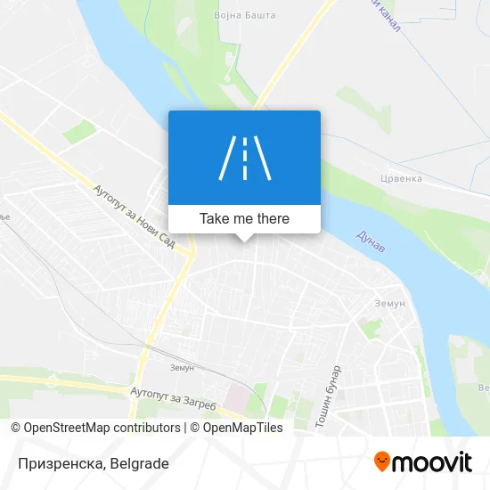 Призренска map