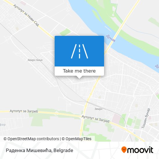 Раденка Мишевића map