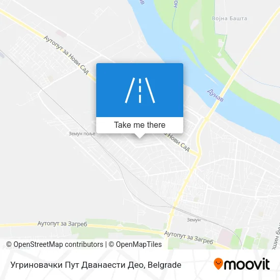 Угриновачки Пут Дванаести Део map