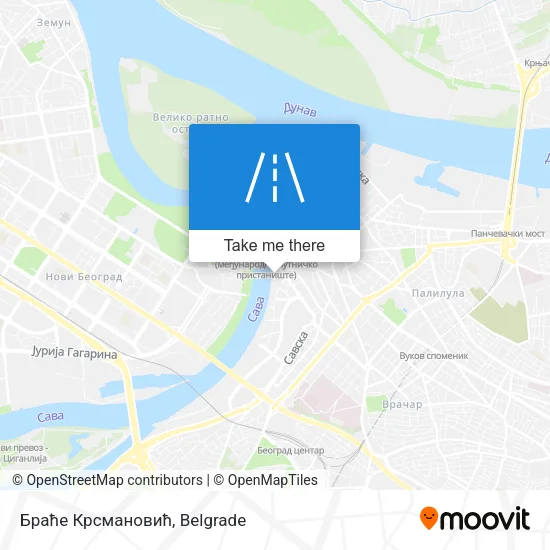 Браће Крсмановић map