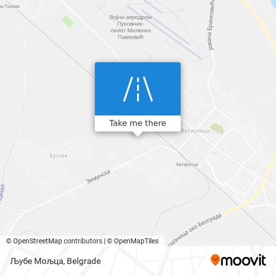 Љубе Мољца map