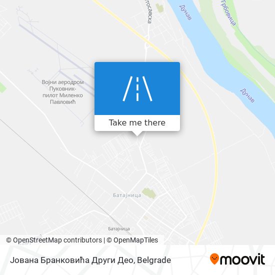 Јована Бранковића Други Део map