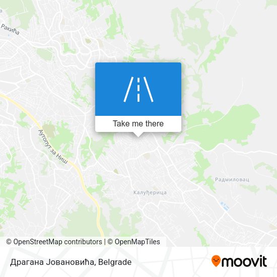Драгана Јовановића map