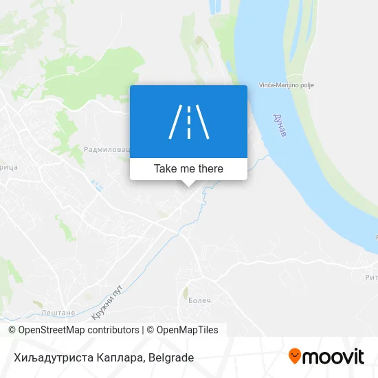 Хиљадутриста Каплара map