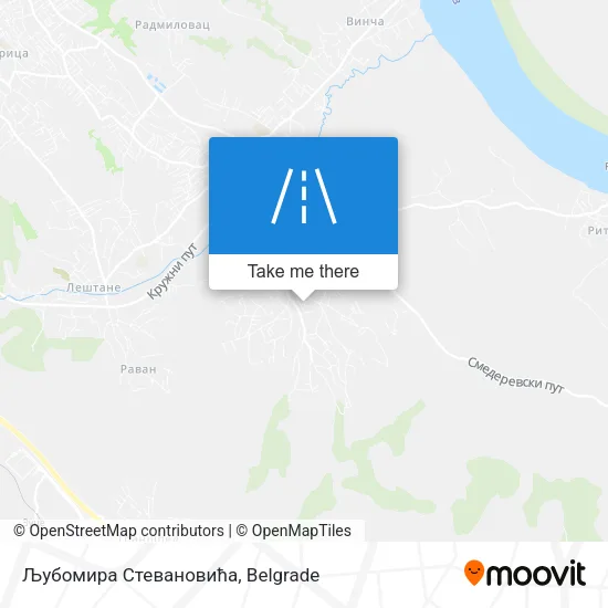 Љубомира Стевановића map