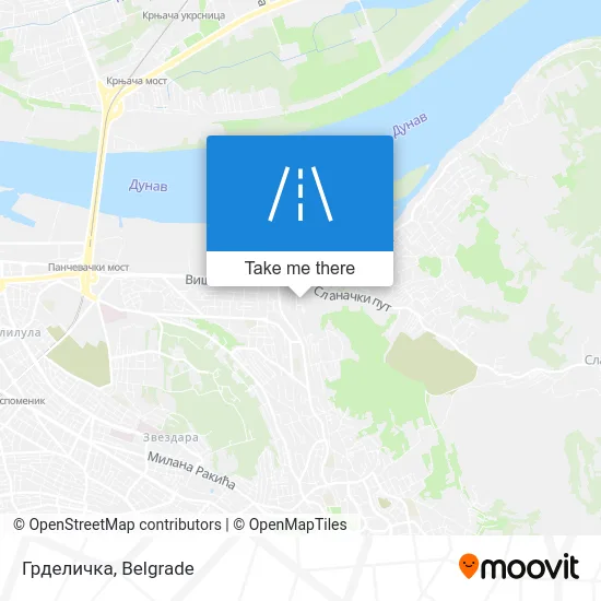 Грделичка map