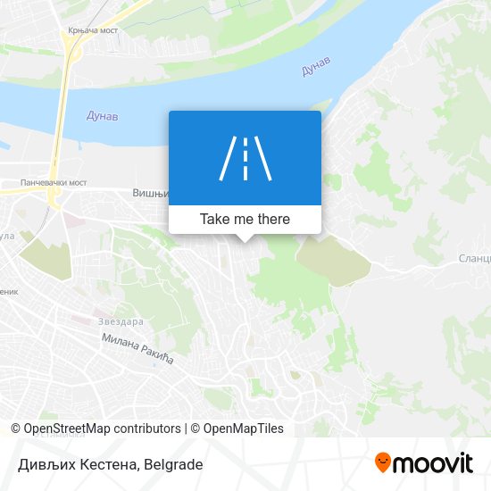 Дивљих Кестена map