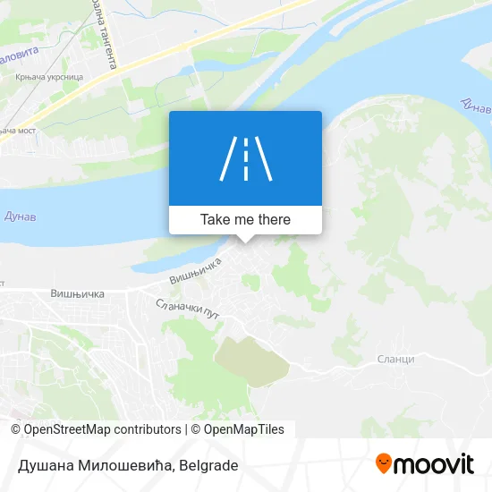 Душана Милошевића map