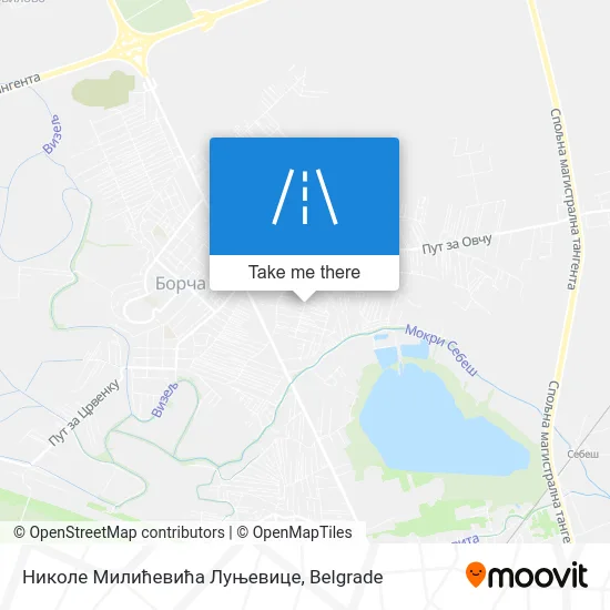 Николе Милићевића Луњевице map
